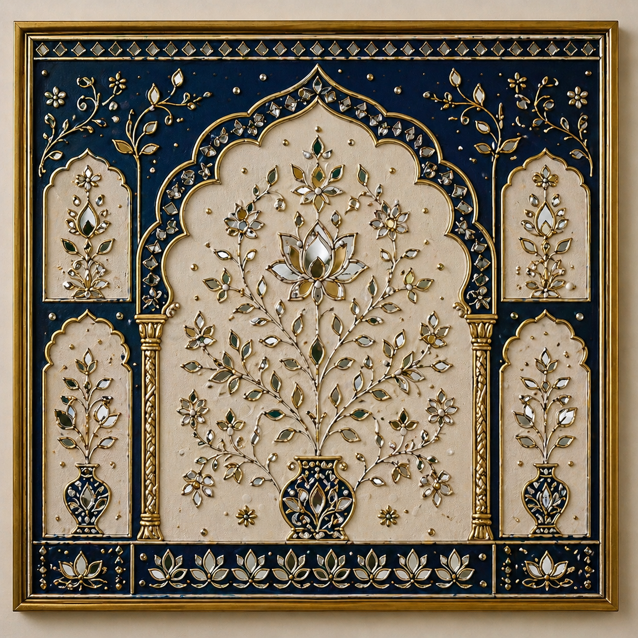 Handcrafted Lippan Work