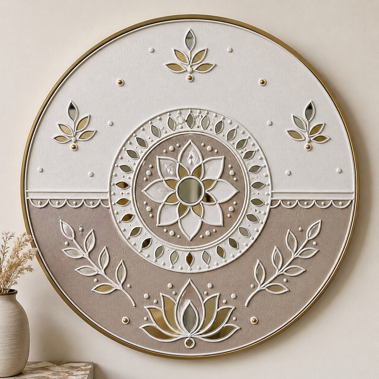 Handcrafted Lippan Art