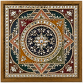 Decorative Floral Pattern Mirror Work