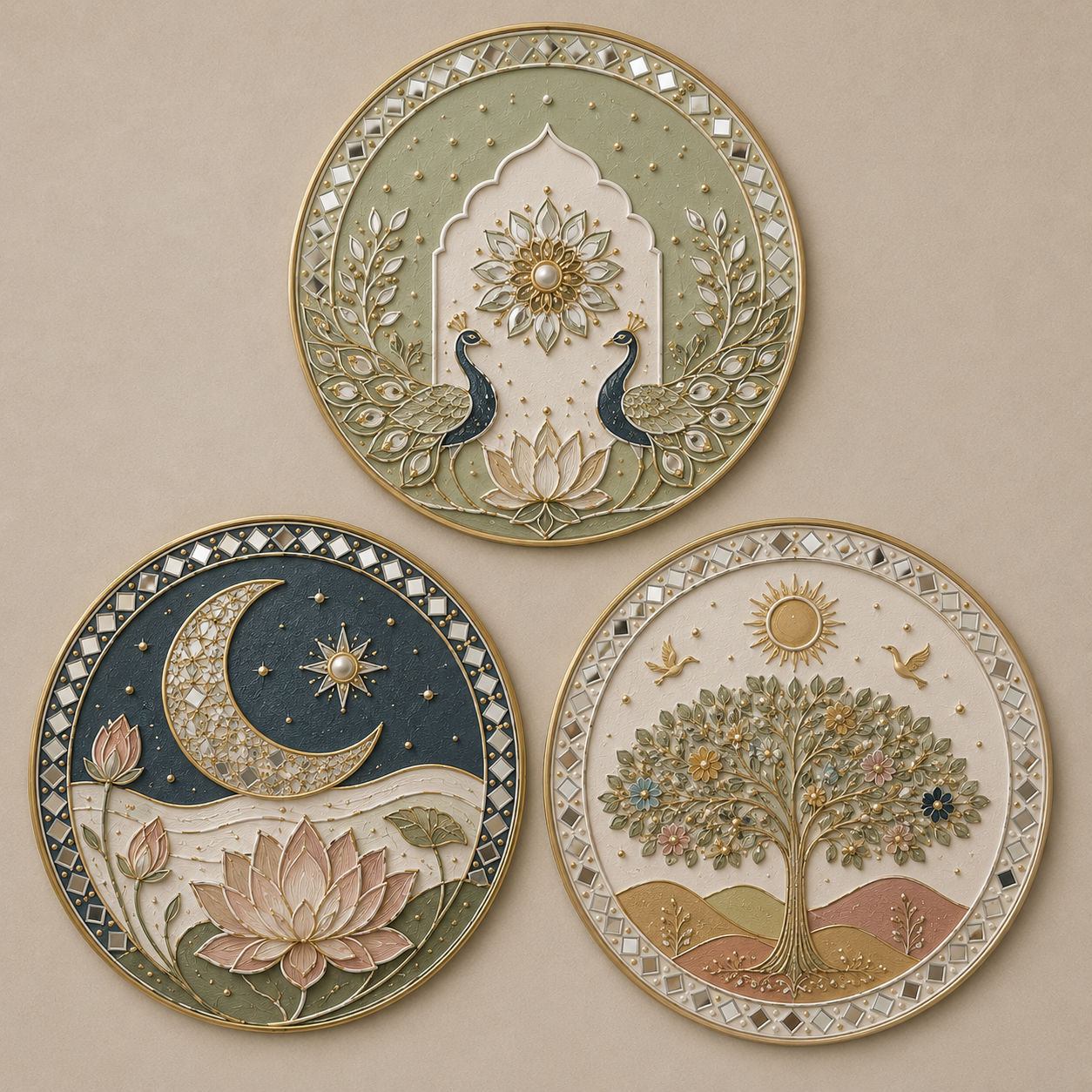 Handmade Lippan Work