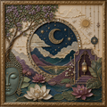 Handcrafted Lippan Art